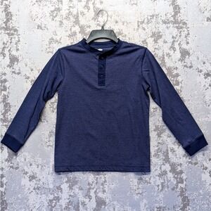 Old Navy Boys Long Sleeve Henley Shirt Blue Size M 8 Regular Standard